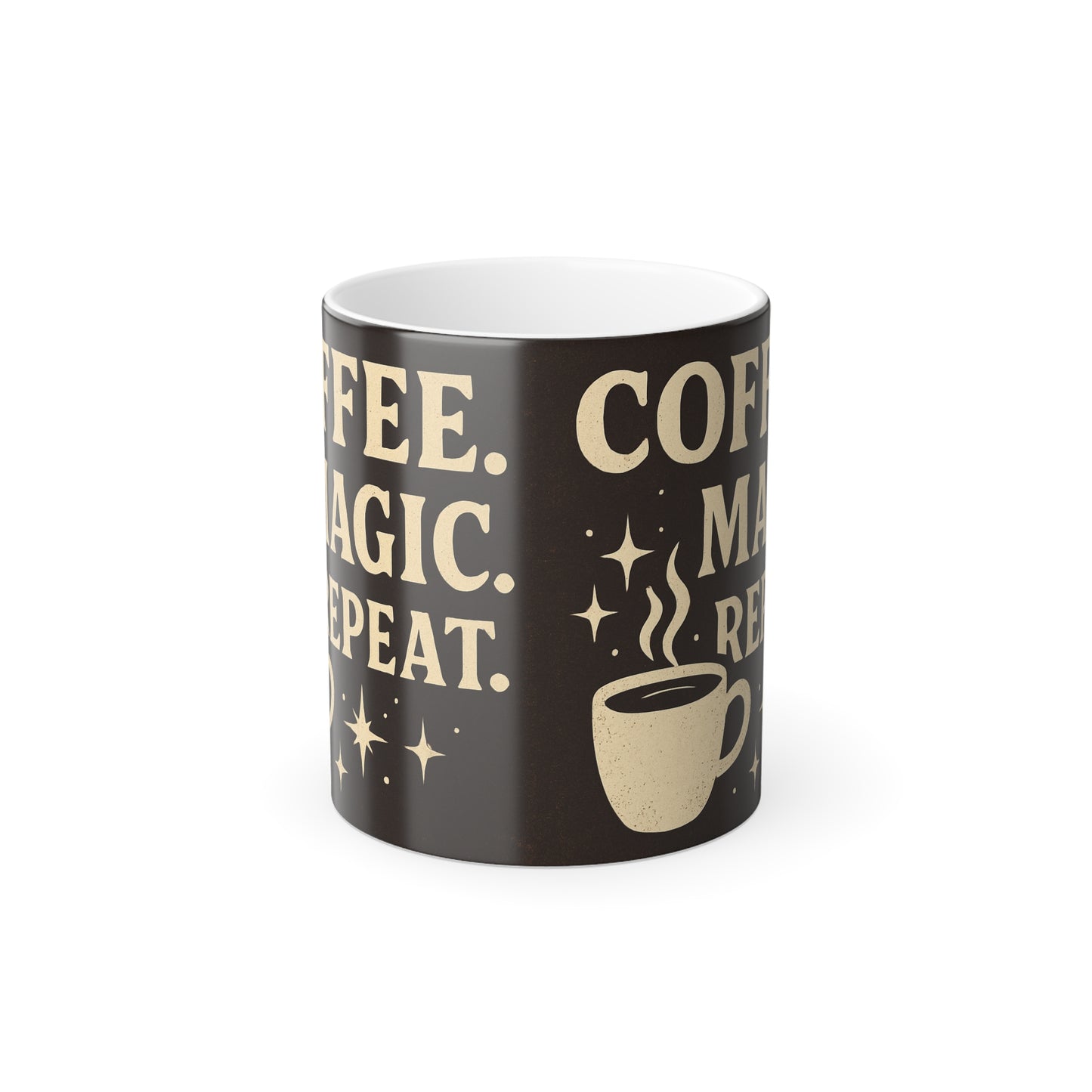 Coffee. Magic. Repeat. Color-Change Mug — 11oz Thermal Reveal Coffee Cup
